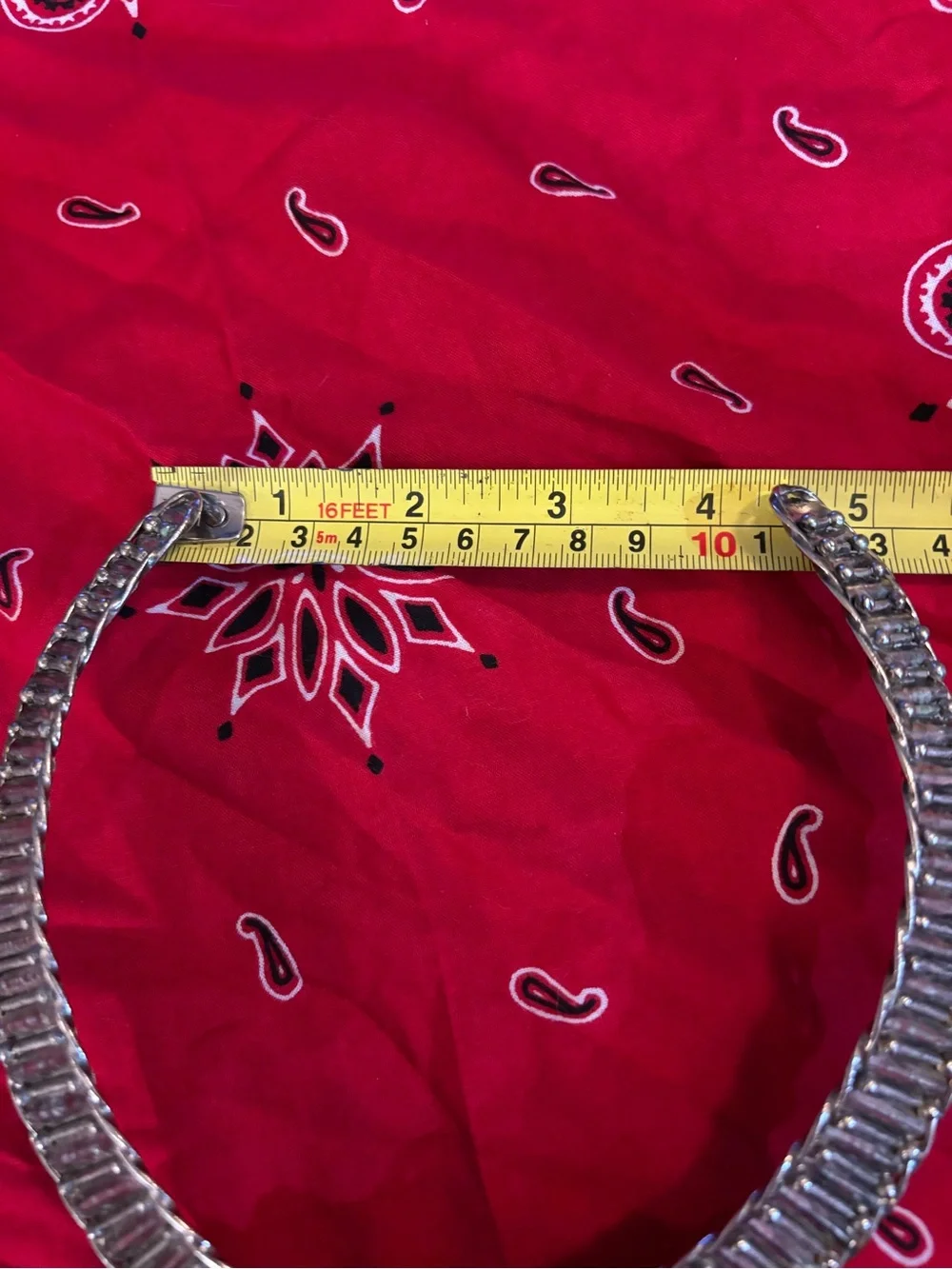 Silver-Tone Statement Choker Collar Necklace Vintage Estate Jewelry